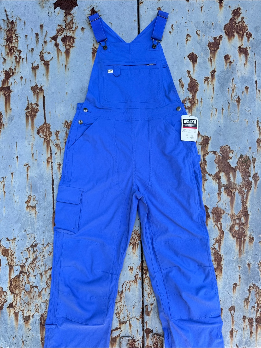 Duluth Trading Co. Electric Blue Work Overalls